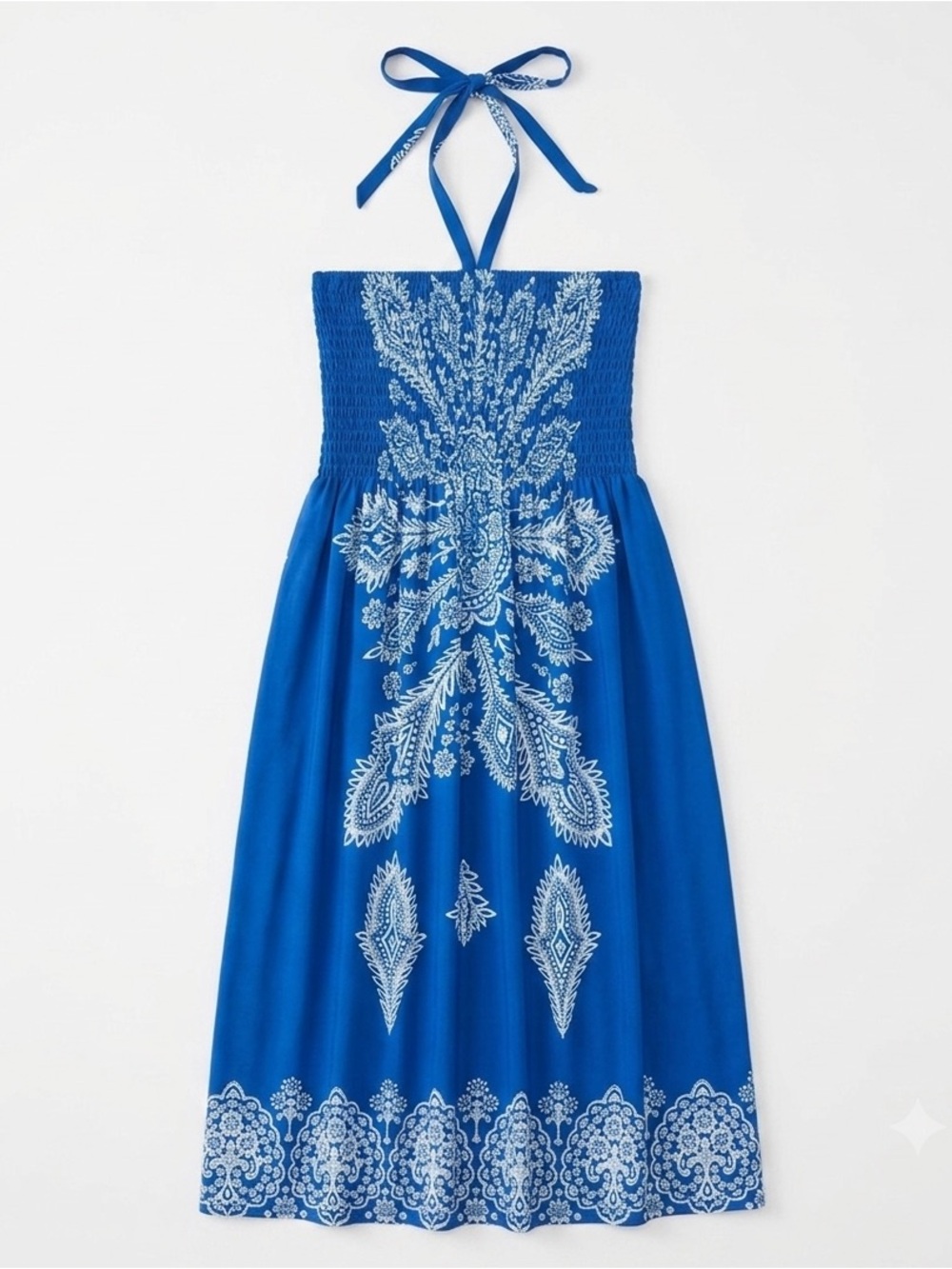 Royal Blue Beach Midi Dress / Size Small